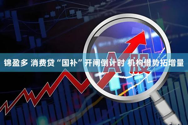 锦盈多 消费贷“国补”开闸倒计时 机构借势拓增量